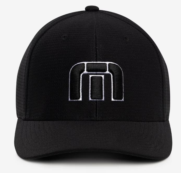 Travis Mathew B-Bahamas Fitted męska czapka z daszkiem, czarna