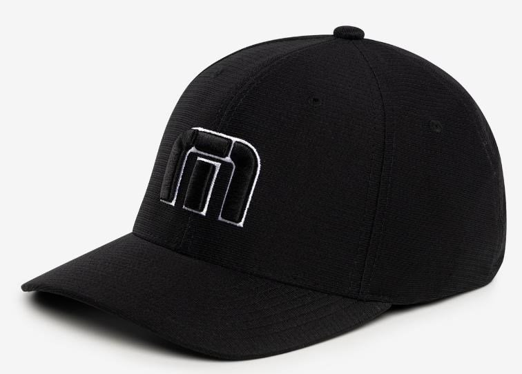 Travis Mathew B-Bahamas Fitted męska czapka z daszkiem, czarna