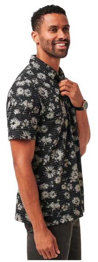 Travis Mathew Shaved Grove męskie polo, czarne