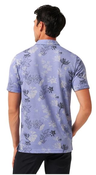 Travis Mathew Featherweight męskie polo, heather violet storm