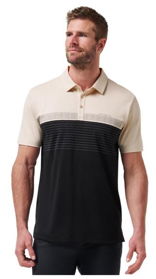 Travis Mathew Hang Glide męskie polo, italian sand