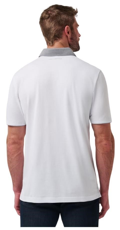 Travis Mathew Reservation Number męskie polo, białe