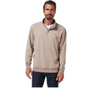 Travis Mathew CLOUD QUARTER ZIP 2.0 męska bluza fleece, beżowa