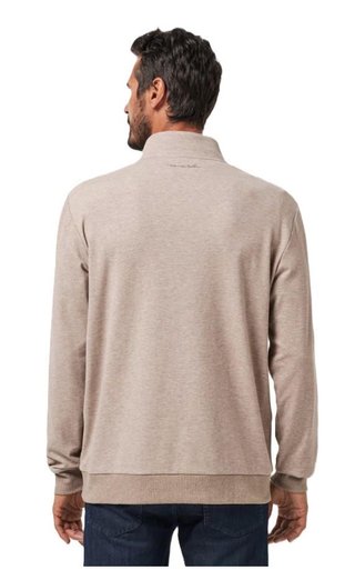Travis Mathew CLOUD QUARTER ZIP 2.0 męska bluza fleece, beżowa