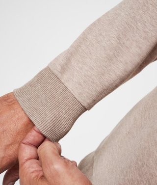 Travis Mathew CLOUD QUARTER ZIP 2.0 męska bluza fleece, beżowa