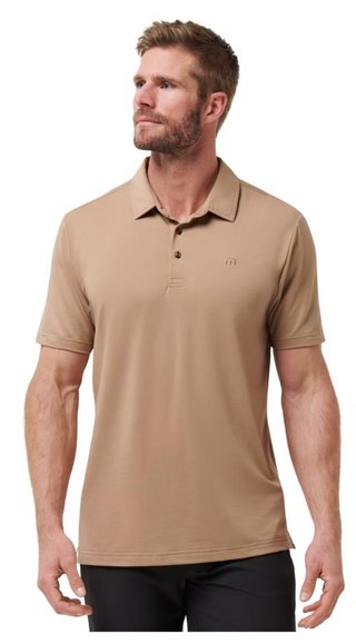 Travis Mathew Featherweight męskie polo, portabella