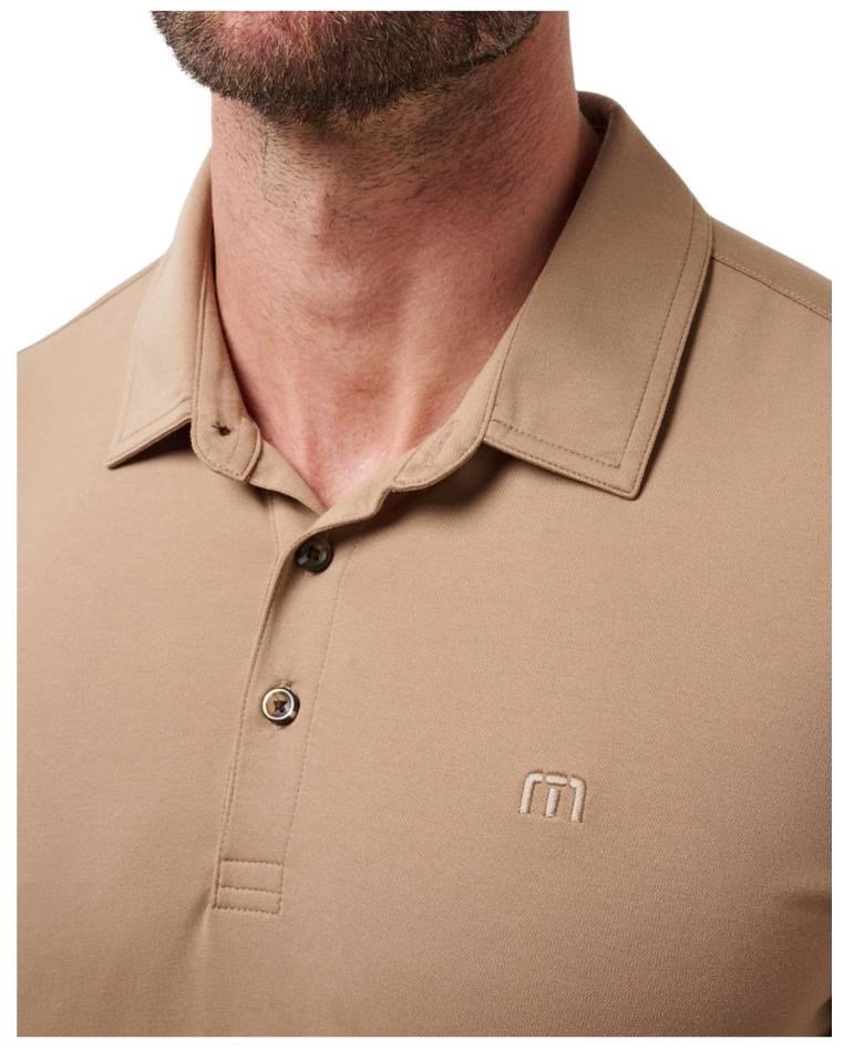 Travis Mathew Featherweight męskie polo, portabella