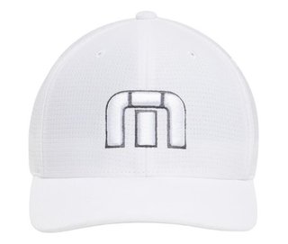 Travis Mathew B-Bahamas Fitted męska czapka z daszkiem, biała