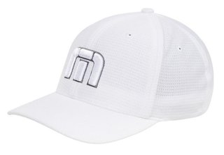 Travis Mathew B-Bahamas Fitted męska czapka z daszkiem, biała