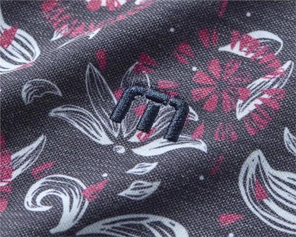 Travis Mathew FEATHERWEIGHT FLOURISH męskie polo, mood indigo/vintage indigo