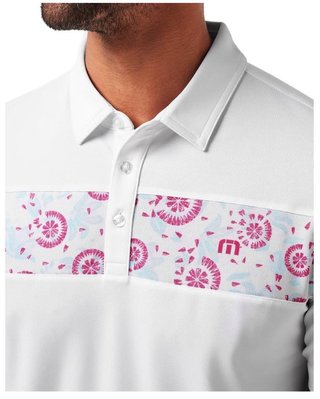 Travis Mathew Good Good Flourish męskie polo, białe