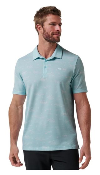 Travis Mathew Featherweight City męskie polo, cory blue