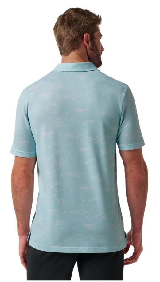 Travis Mathew Featherweight City męskie polo, cory blue