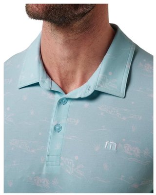 Travis Mathew Featherweight City męskie polo, cory blue