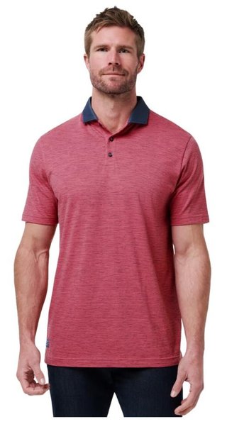 Travis Mathew Common Interest męskie polo, rose wine
