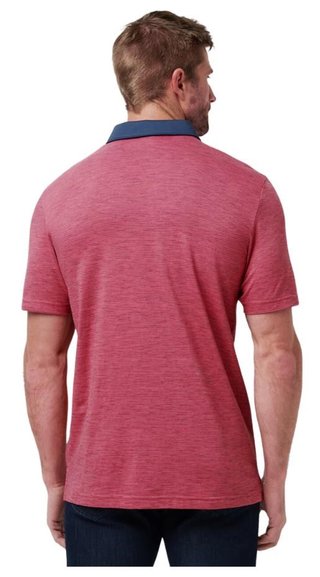 Travis Mathew Common Interest męskie polo, rose wine