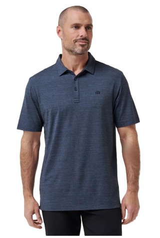 Travis Mathew The Heater męskie polo, vintage indigo/black