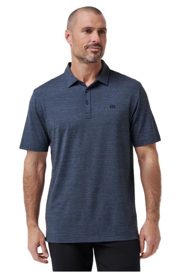 Travis Mathew The Heater męskie polo, vintage indigo/black