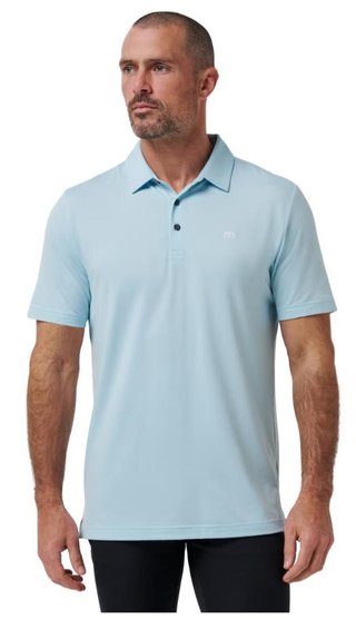 Travis Mathew Featherweight męskie polo, cory blue