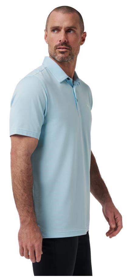 Travis Mathew Featherweight męskie polo, cory blue