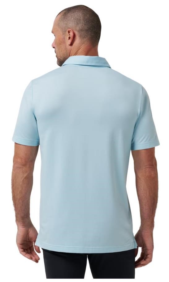 Travis Mathew Featherweight męskie polo, cory blue