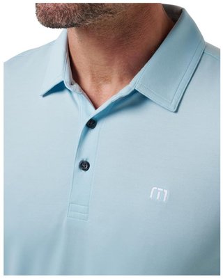 Travis Mathew Featherweight męskie polo, cory blue
