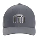 Travis Mathew B-Bahamas Fitted męska czapka z daszkiem, szara