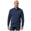 Travis Mathew CLOUD QUARTER ZIP 2.0 męska bluza fleece, granatowa