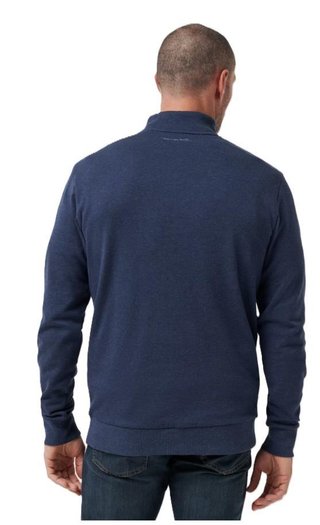 Travis Mathew CLOUD QUARTER ZIP 2.0 męska bluza fleece, granatowa