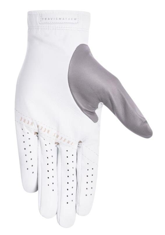 Travis Mathew Double Me 2.0 męska rękawiczka golfowa, biała