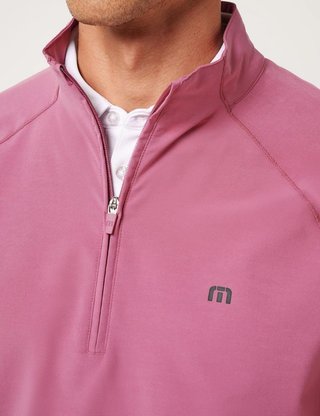 Travis Mathew AIR TRAM QUARTER ZIP męska bluza, rose wine