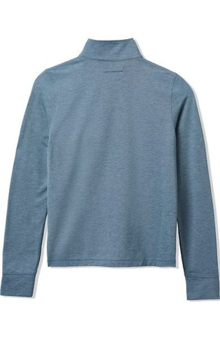 Travis Mathew Featherweightt Active zip long sleeve damskie polo, niebieskie
