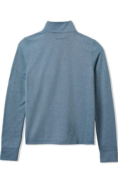 Travis Mathew Featherweightt Active zip long sleeve damskie polo, niebieskie