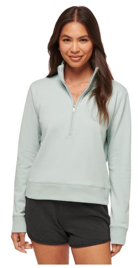 Travis Mathew Cloud Fleece Half-Zip damska bluza, ether