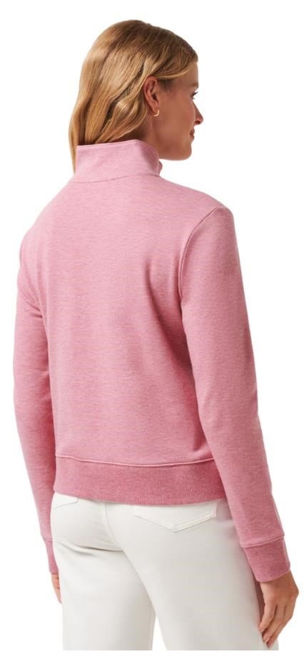 Travis Mathew Cloud Fleece Half-Zip damska bluza, heather foxglove