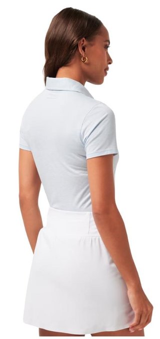 Travis Mathew Featherweight Active damskie polo, heather kentucky blue
