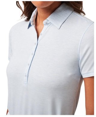 Travis Mathew Featherweight Active damskie polo, heather kentucky blue