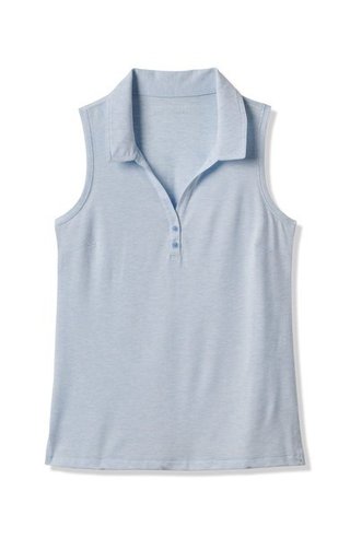 Travis Mathew Featherweight Active 2.0 damskie polo bez rękawów, niebieskie