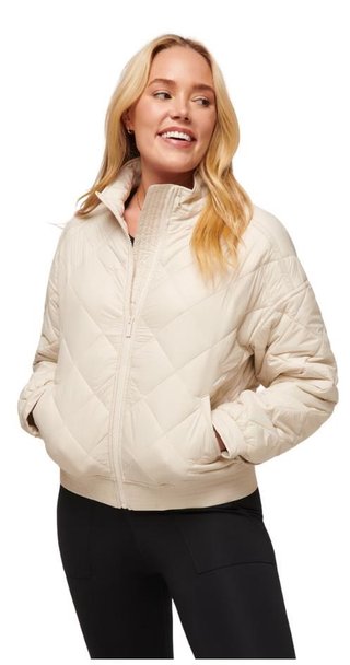 Travis Mathew Lights at Night Quilted damska kurtka, pumice stone