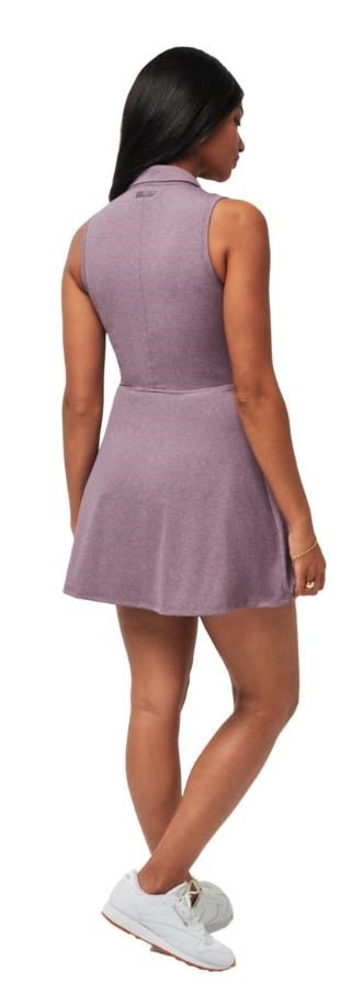 Travis Mathew Moveknit Sleeveless Polo damska sukienka, heather moonscape