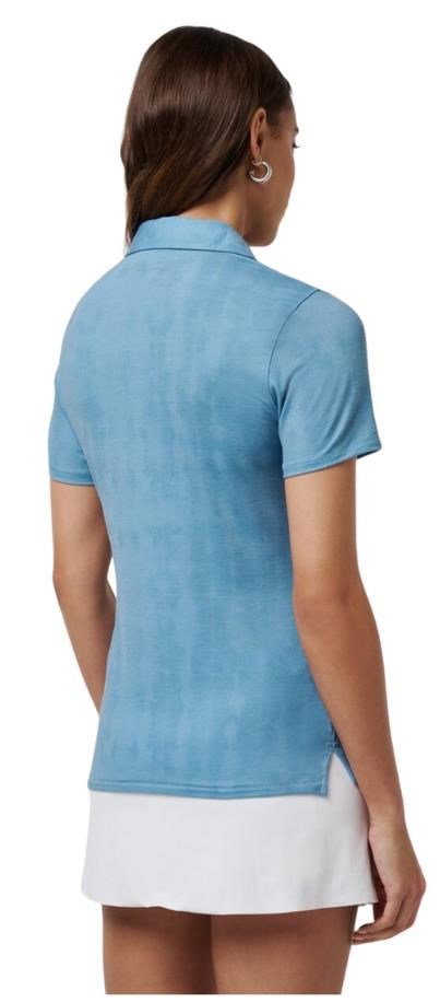 Travis Mathew Featherweight Active Printed damskie polo, smoke blue multi