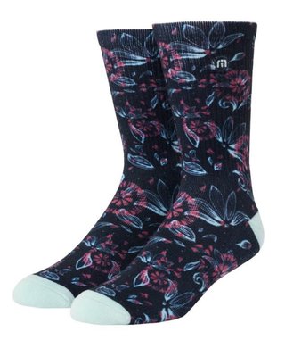 Travis Mathew Flourish Crew unisex skarpetki, 1para, mood indigo
