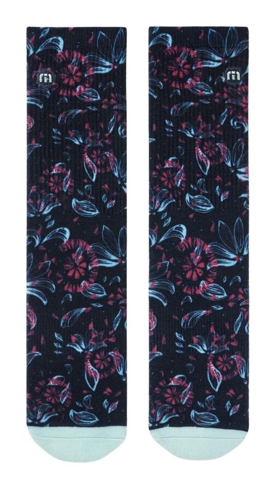 Travis Mathew Flourish Crew unisex skarpetki, 1para, mood indigo