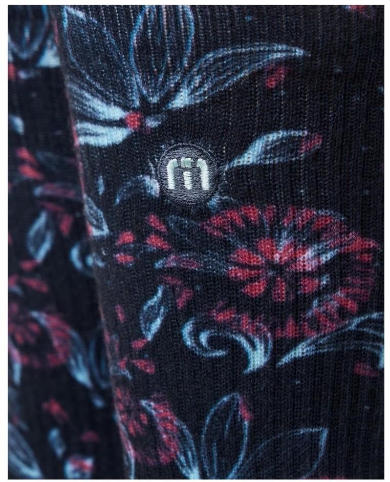 Travis Mathew Flourish Crew unisex skarpetki, 1para, mood indigo