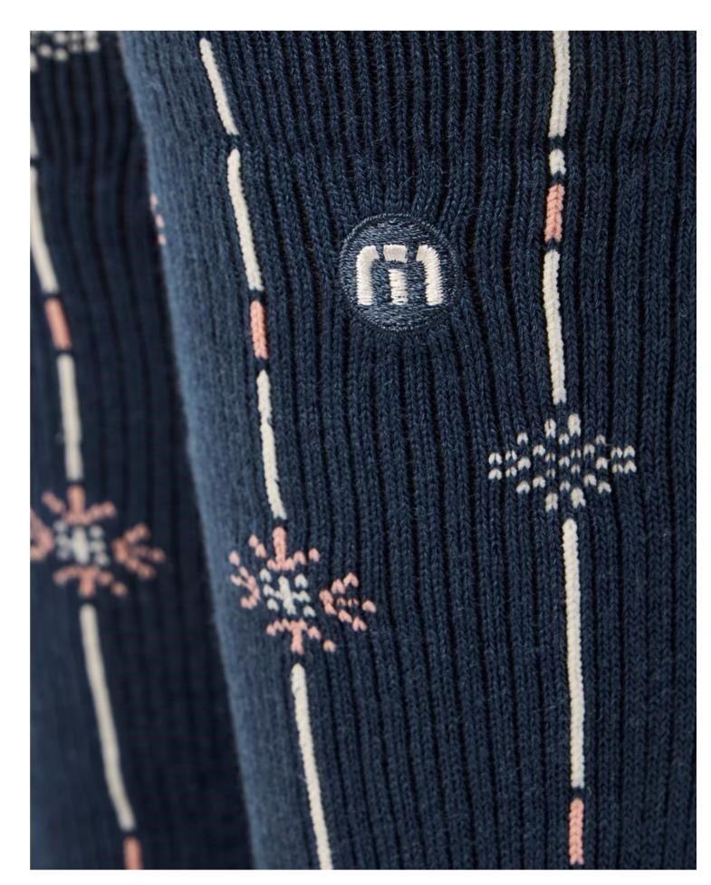Travis Mathew Deco Crew unisex skarpetki, 1para, mood indigo