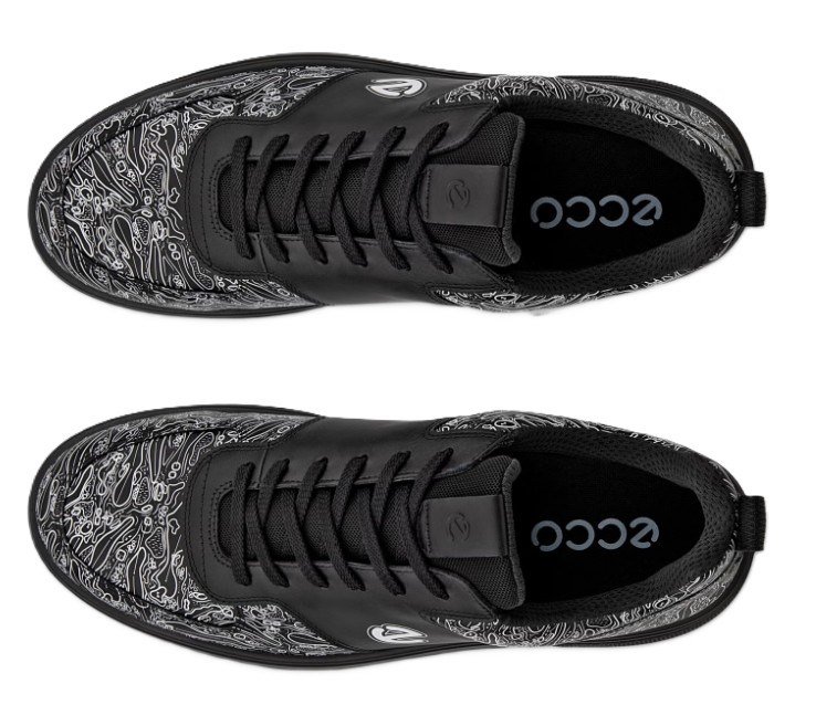 Ecco Street 720 męskie buty golfowe, czarne