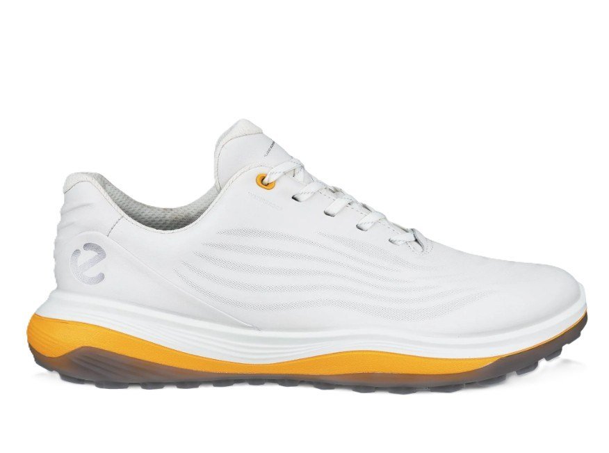 Ecco LT1 męskie buty golfowe, white/sunrise