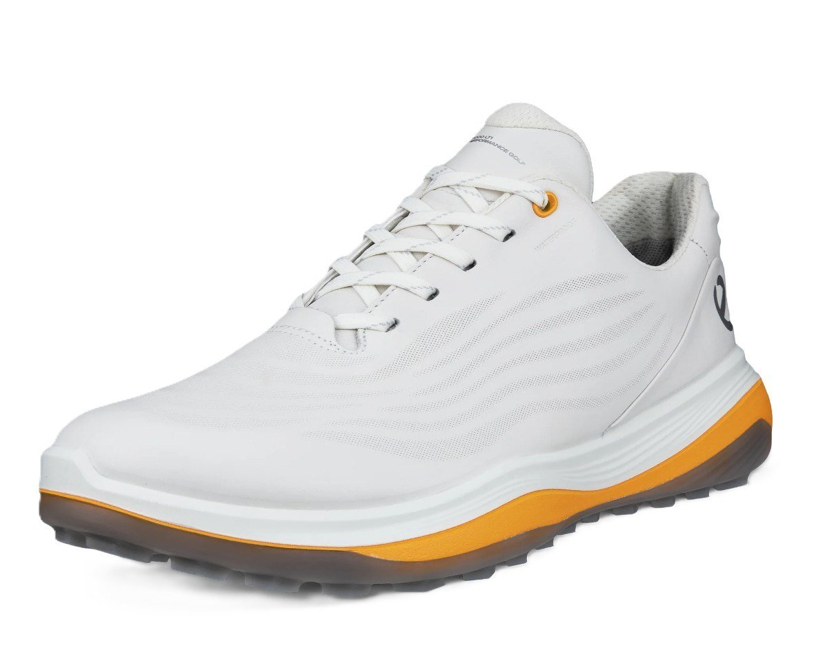 Ecco LT1 męskie buty golfowe, white/sunrise