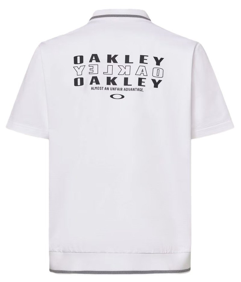 Oakley O-SYNC PACK ABSTRACT HEM męskie polo, białe
