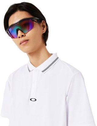 Oakley O-SYNC PACK ABSTRACT HEM męskie polo, białe